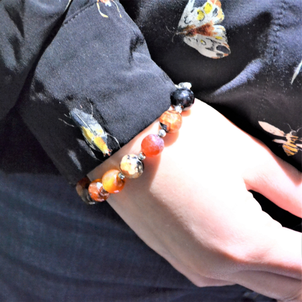 Fantaisie- Bracelet-Agate les bijoux de mel artisan bijoutier joaillier création sur mesure