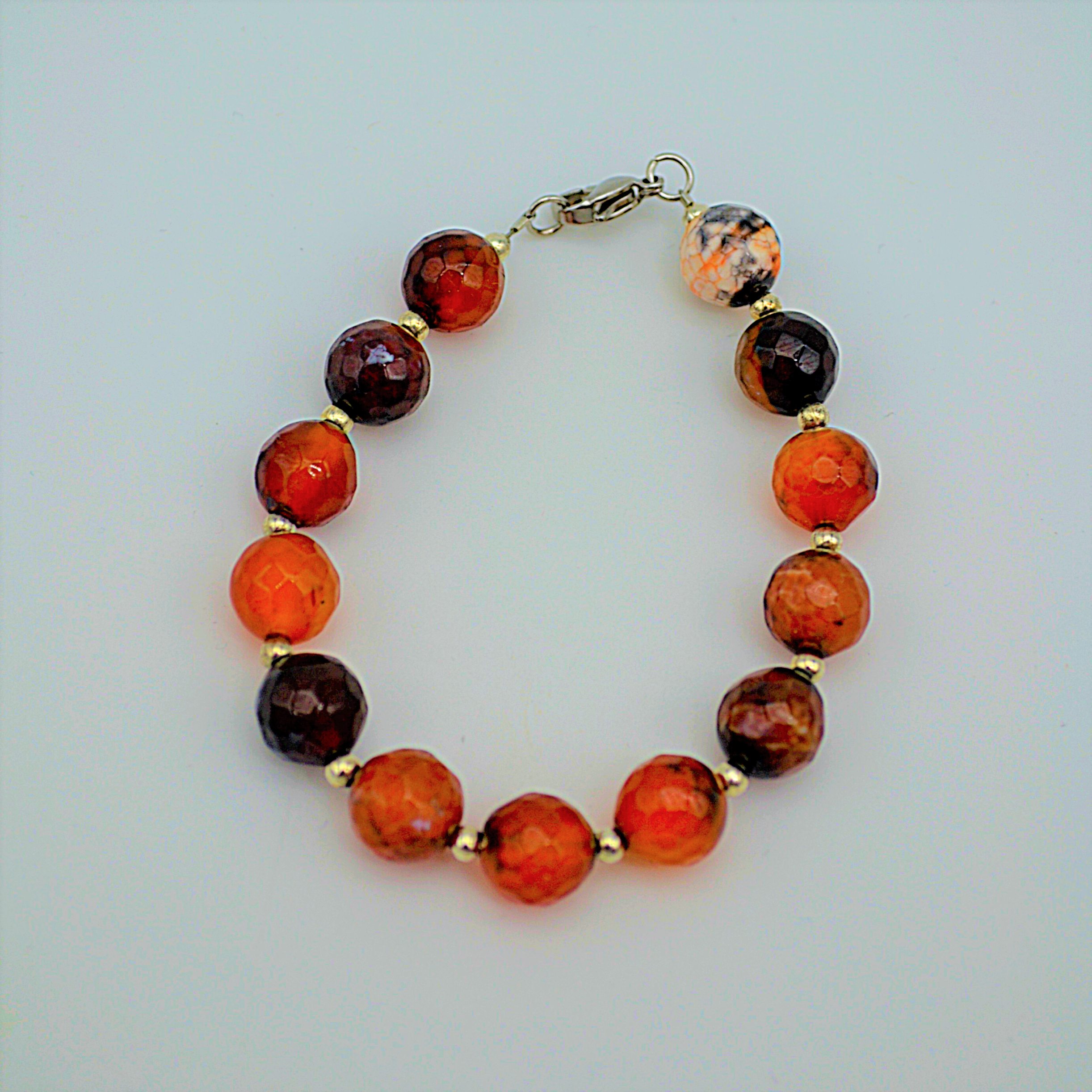 Bracelet de pierres agate
