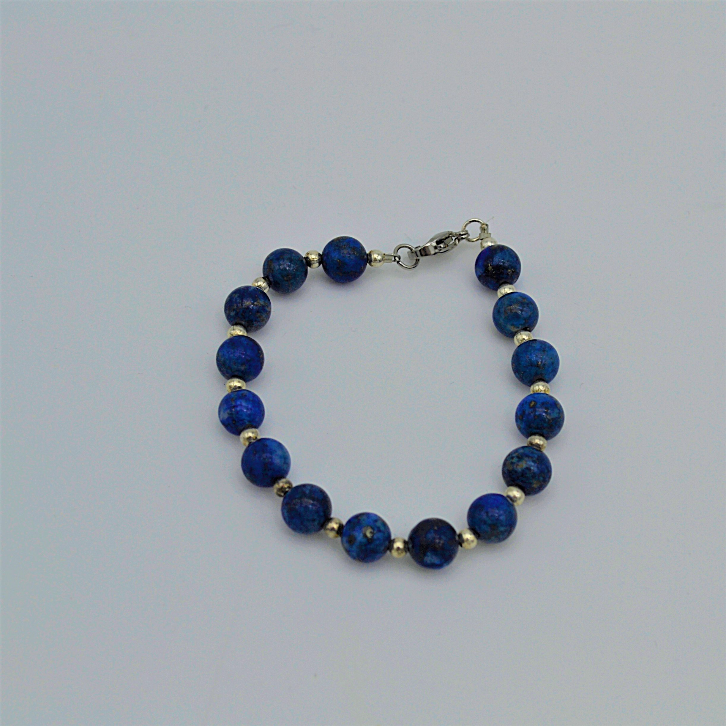 Bracelet en lapis-lazuli