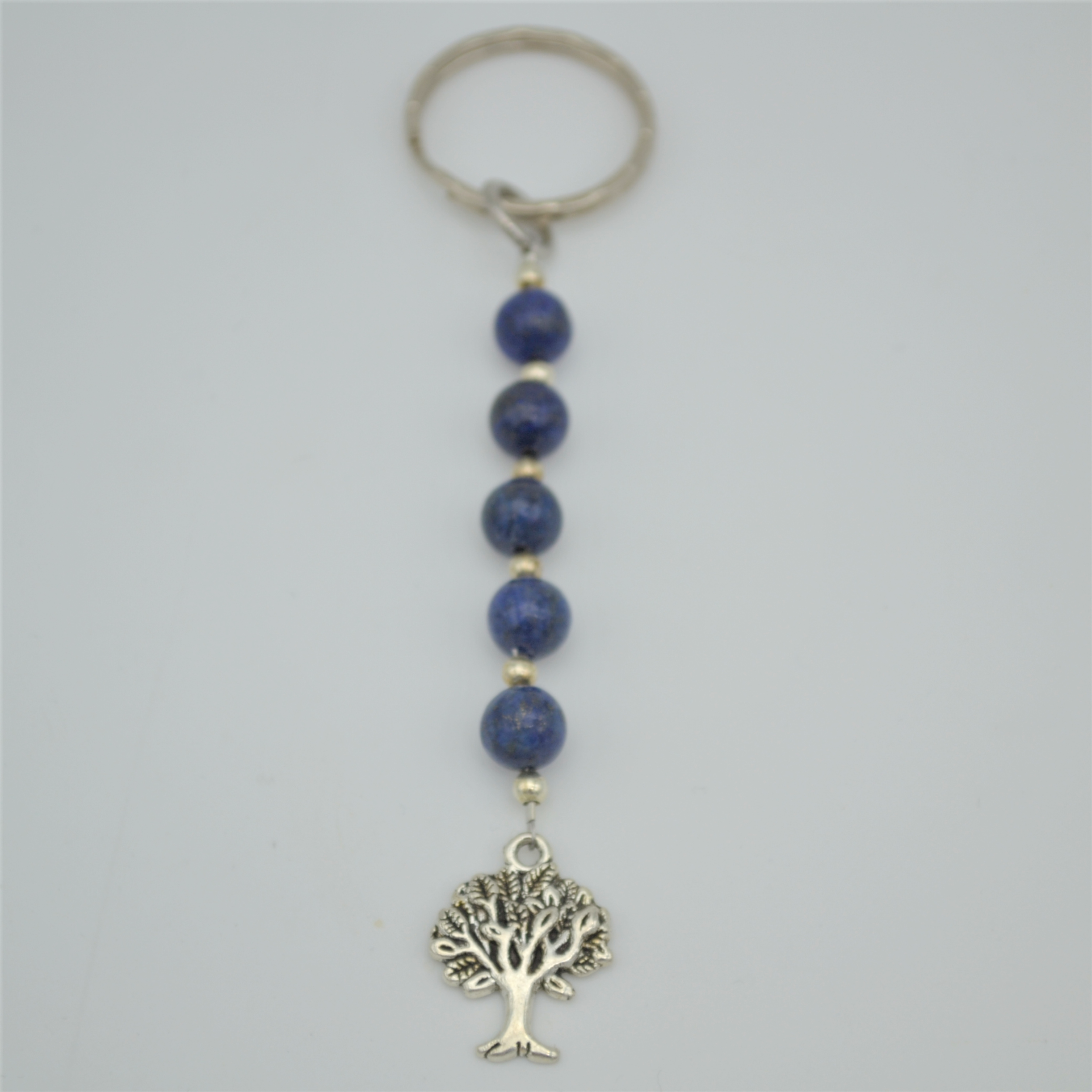 Fantaisie-Porte Clés- Lapis Lazuli-Arbre de Vie les bijoux de mel artisan bijoutier joaillier création sur mesure
